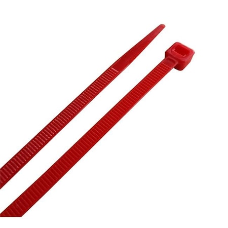 Home Plus 3005054 8 In. Cable Tie; Red - Pack Of 100